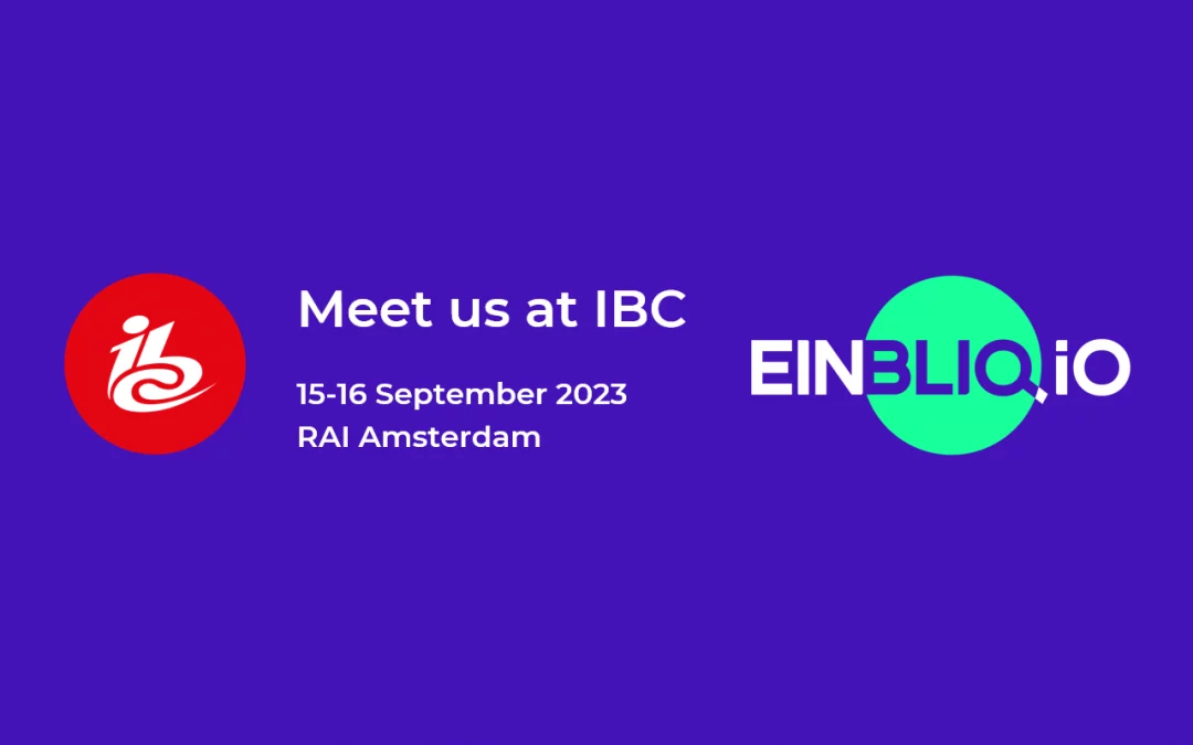 Meet us at: IBC Amsterdam